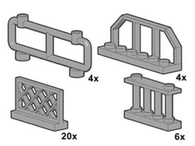 10050 LEGO Grey Fences