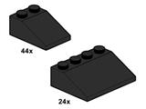 10054 LEGO Black Roof Tiles
