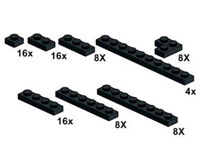 10061 LEGO Black Plates