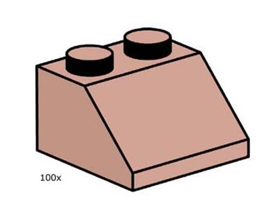 10114 LEGO 2x2 Sand Red Roof Tile