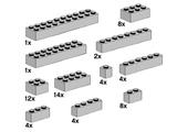 10145 LEGO Assorted Light Grey Bricks