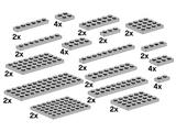 10148 LEGO Assorted Light Grey Plates