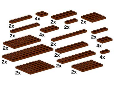10150 LEGO Assorted Brown Plates thumbnail image