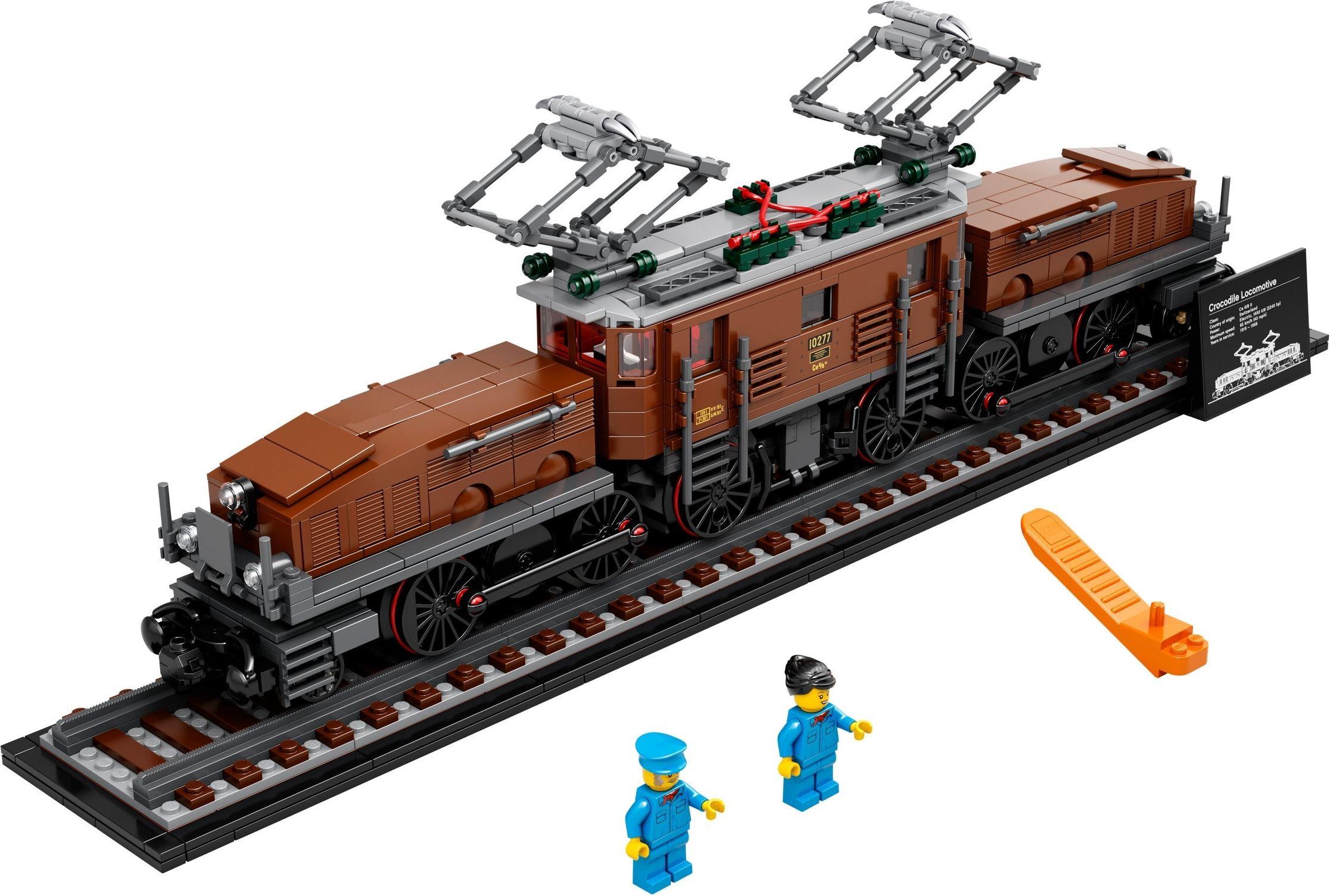 Train Worker Male - LEGO minifigure trn254 Crocodile Locomotive 10277 NEW 