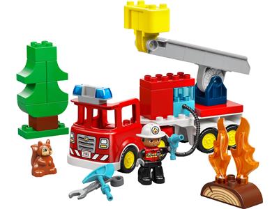 10473 LEGO Duplo Fire Truck with Hose and Firefighter