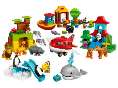 CREATIVE *NEW LEGO DUPLO SET 10801 BABY ANIMALS AROUND THE WORLD SET 2-5YRS 