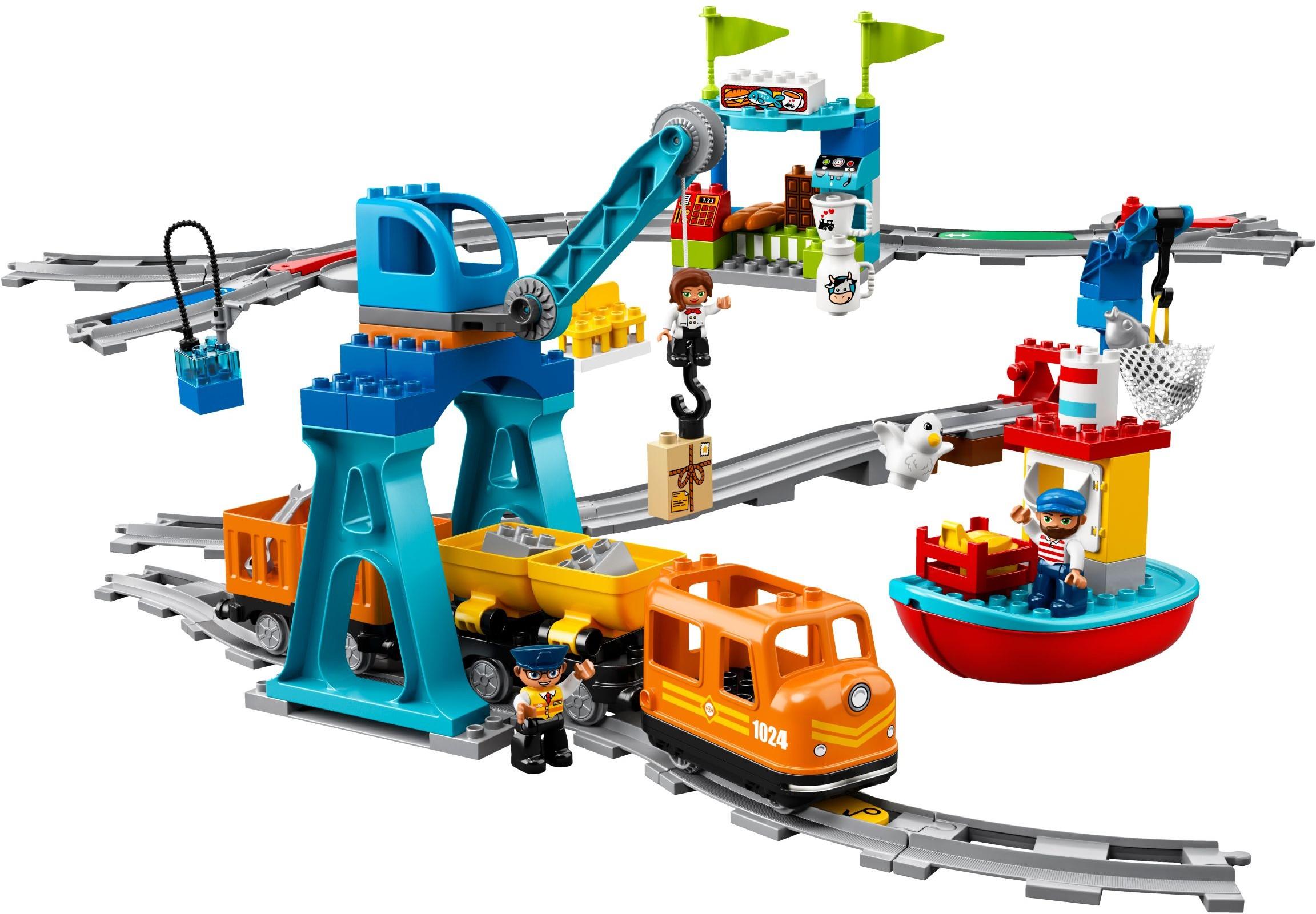 LEGO Duplo railway railway crossing Light Gray model from 2018 10875 10882 NEW 