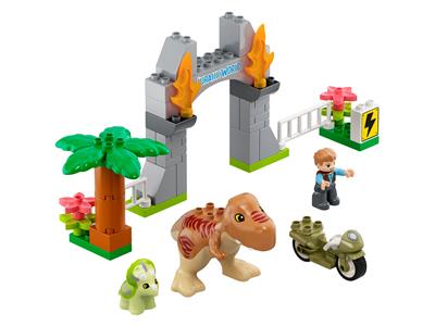 10939 LEGO Duplo Jurassic World T. rex and Triceratops Dinosaur Breakout thumbnail image