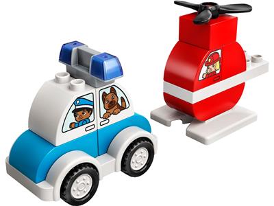 10957 LEGO Duplo Town Fire Helicopter & Police Car
