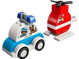 10957 LEGO Duplo Town Fire Helicopter & Police Car thumbnail image