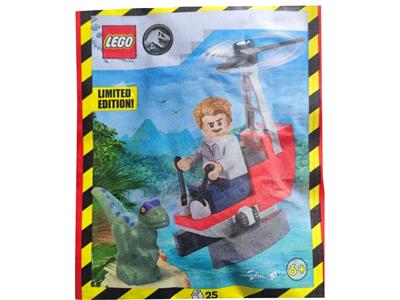 122403 LEGO Jurassic World Owen with Helicopter thumbnail image