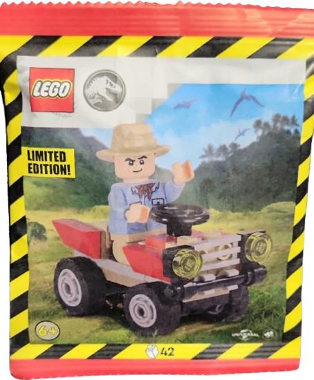 LEGO 122408 Jurassic World Alan Grant with Quad | BrickEconomy