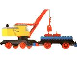 134 LEGO Trains Mobile Crane and Wagon