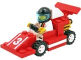 1477 LEGO Racing Red Race Car Number 3