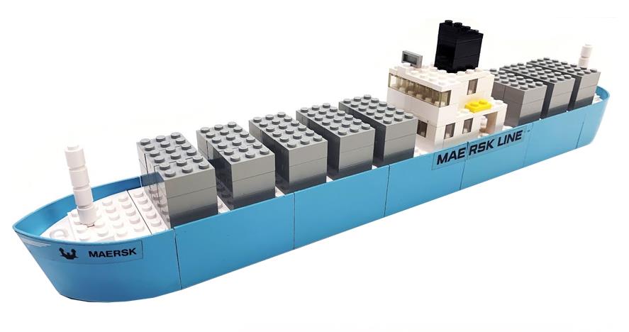 maersk container ship lego