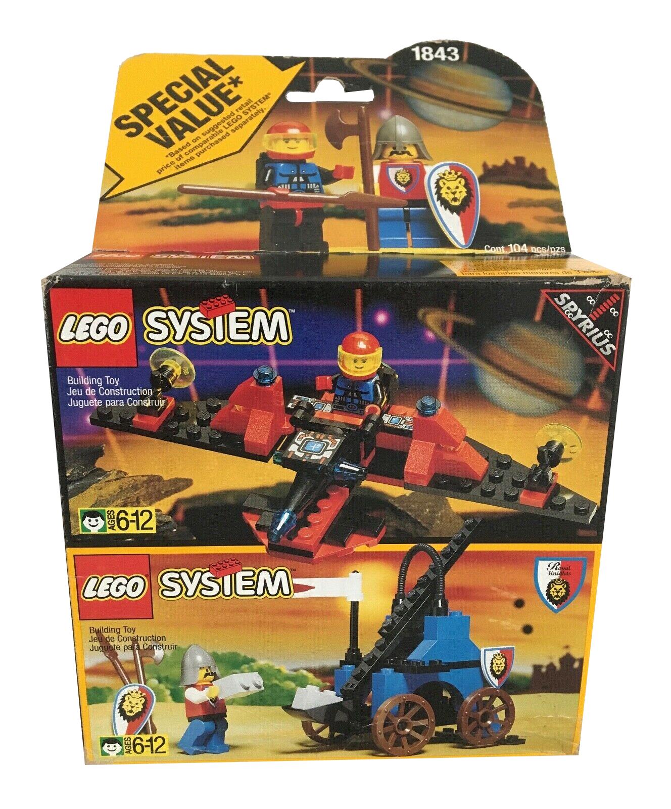 LEGO 1843 Castle Space Royal Knights Catapult Spyrius Spacecraft for sale online 