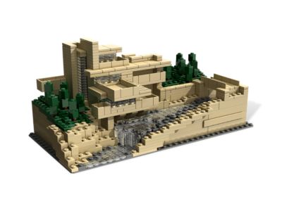 Complete parts Lego 21005 Fallingwater Architecture Frank Lloyd Wright 