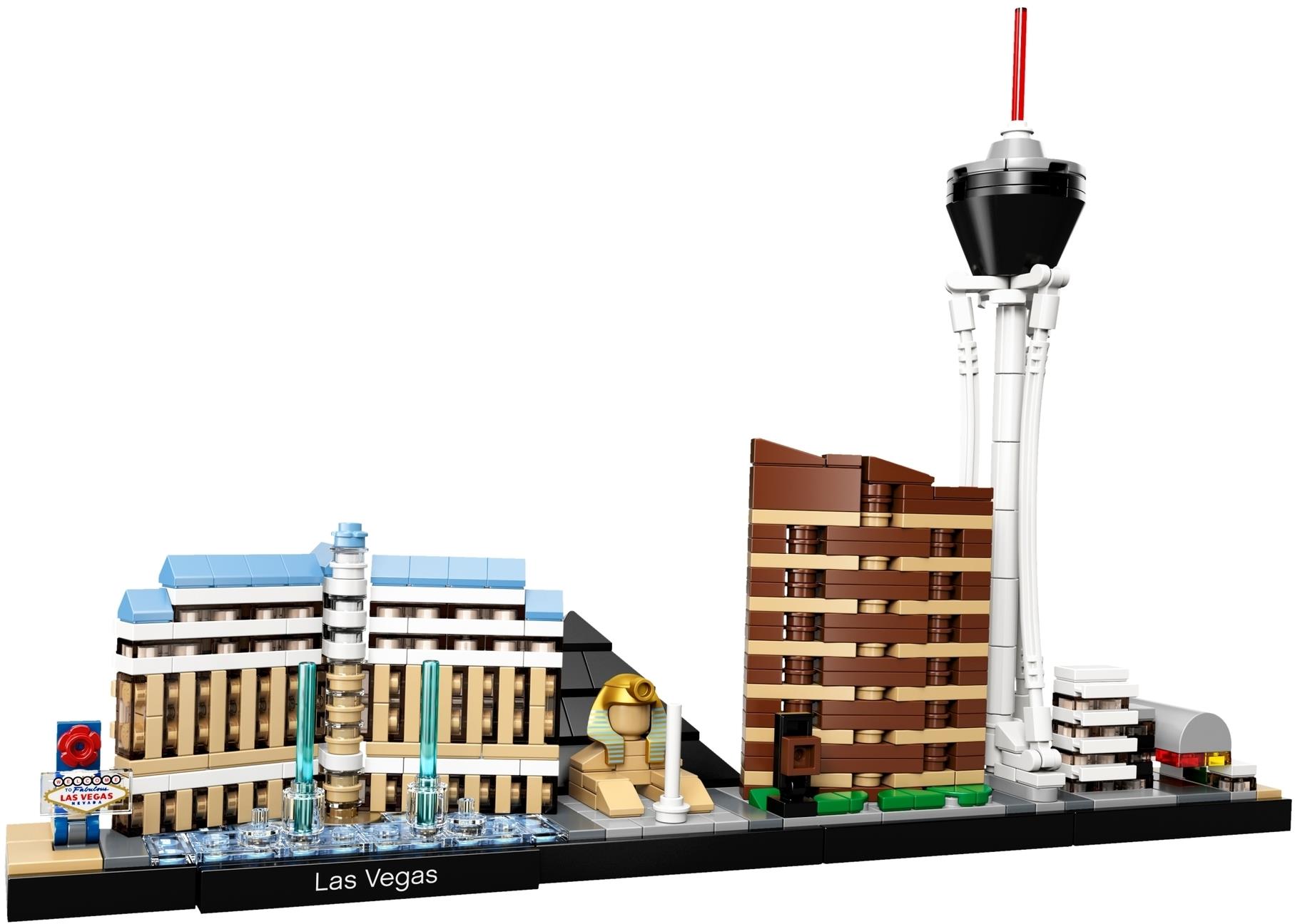 Display case for LEGO Las Vegas Architecture Skyline Set 21047 