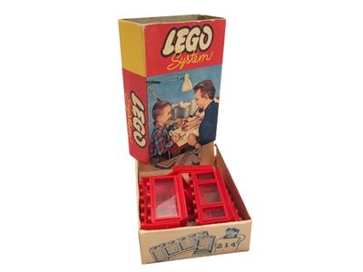 214-2 LEGO Red Windows and Doors