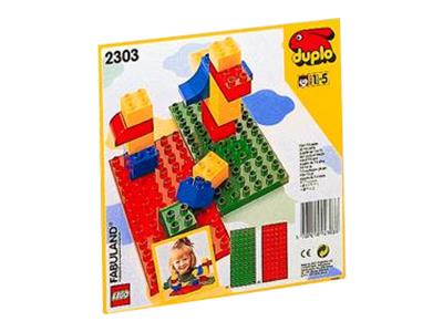 2303 LEGO Duplo Red and Green Building Plates