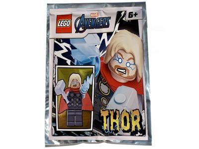 thor steps on lego