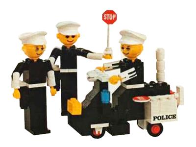 256 LEGO Police Officers and Motorcycle