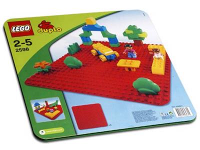 2598 LEGO Duplo Large Red Building Plate