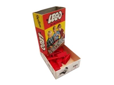 281 LEGO 1x2 and 3x2 Red Sloping Bricks