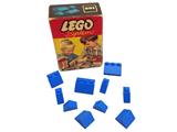 281-2 LEGO 1x2 and 3x2 Blue Sloping Bricks