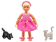 Girl with Two Cats thumbnail