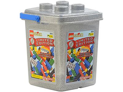 3025 LEGO Limited Edition Silver Brick Bucket