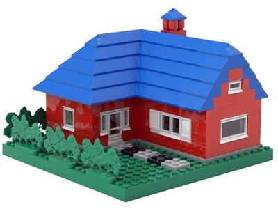 Lego house blue roof deals