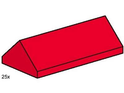 3445 LEGO 2x4 Ridge Roof Tiles Steep Sloped Red thumbnail image