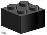 3453 LEGO 2x2 Black Bricks