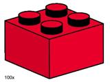 3457 LEGO 2x2 Red Bricks