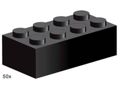 3458 LEGO 2x4 Black Bricks thumbnail image
