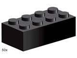 3458 LEGO 2x4 Black Bricks