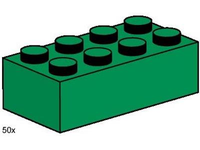 3461 LEGO 2x4 Dark Green Bricks thumbnail image