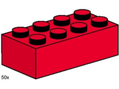 3462 LEGO 2x4 Red Bricks thumbnail image