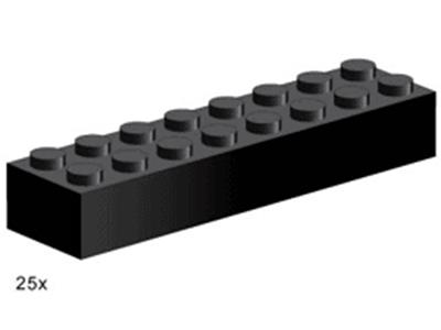 3463 LEGO 2x8 Black Bricks thumbnail image