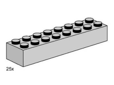 3464 LEGO 2x8 Light Grey Bricks