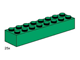 2x8 Dark Green Bricks thumbnail