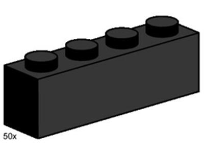 3468 LEGO 1x4 Black Bricks thumbnail image
