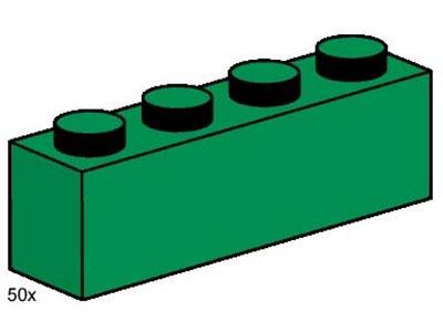 3471 LEGO 1x4 Dark Green Bricks thumbnail image