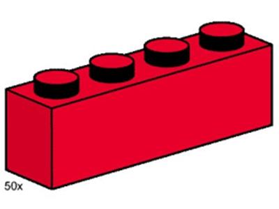 3472 LEGO 1x4 Red Bricks thumbnail image
