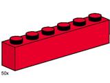 3477 LEGO 1x6 Red Bricks