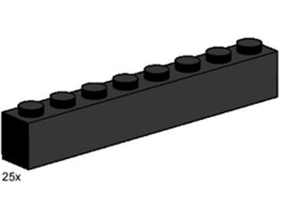 3478 LEGO 1x8 Black Bricks thumbnail image