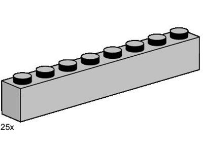 3479 LEGO 1x8 Light Grey Bricks thumbnail image