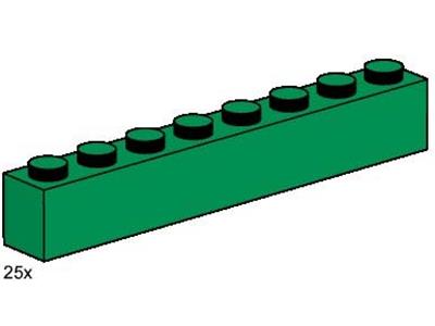 3481 LEGO 1x8 Dark Green Bricks thumbnail image