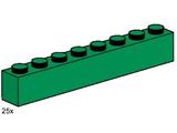 3481 LEGO 1x8 Dark Green Bricks